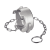 Modèle 5542 - Lockable plug with chain - NBR gasket - Stainless steel 316 - Aluminium