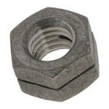 BN 85330 - Slotted self locking hex nuts ~1d, all-metal (~NFE 25-411; J.Lanfranco HCE), A2