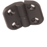 BN 3042 - Scharniere mit Durchgangsbohrungen für Senkschrauben, aushängbar rechts (FASTEKS® FAL), Polyamid verstärkt, schwarz