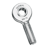 BN 159 - Rod ends with integral spherical plain bearing (ISO 12240-4; Durbal EM), steel, zinc plated blue, left hand thread