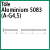 Modèle 5083 T - ALUMINIUM 5083 (A-G4.5) - TOLE