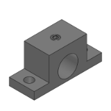 SHTBNK, SHTMNK, SHTSNK, SHTANK - Shaft Supports - T-Shaped-Machined Products - Wide Type - with Dowel Hole - Height H Selectable Type