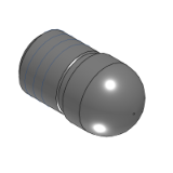 SL-SFPQNLA, SH-SFPQNLA, SHD-SFPQNLA, SL-SFPQNLD, SH-SFPQNLD, SHD-SFPQNLD - Precision Cleaning Locating Pins - Spherical Large Head - Threaded - P, L, B, ML Configurable