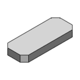 HFJDA - 6 Surface Milled Mounting Plates / Brackets - External Dimension Configurable - HFJDA