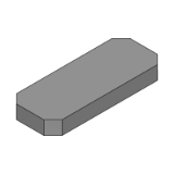 HFMDA - 6 Surface Milled Mounting Plates / Brackets - External Dimension Configurable - HFMDA