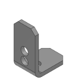 SL-FADAS, SH-FADAS, SHD-FADAS - (Precision Cleaning) L-Shaped Sheet Metal Mounts - Side Double Holes and Double Holes, Dimensions Configurable