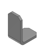 SL-FALZS, SH-FALZS, SHD-FALZS - (Precision Cleaning) L-Shaped Sheet Metal Mounts - No Holes, Dimensions Configurable