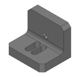 SL-LRCMN, SH-LRCMN, SHD-LRCMN - (Precision Cleaning) L-Shaped Angle Mounts - Center Hole and Double Slotted Hole