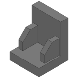 SL-WAW__, SH-WAW__, SHD-WAW__ - (Precision Cleaning) L-Shaped Welded Mounts - Double Gusset Type