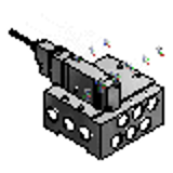 MSMY, MSMYB - Solenoid Valves - 5-Port - Base Plumbing -@Rc1/8 Type