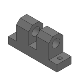 SL-HKNJS, SH-HKNJS, SHD-HKNJS - Precision Cleaning Thick Hinge Bases - Concave U-Shaped Type - W Dimension Fixed