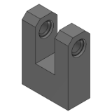 SL-HKUSM, SH-HKUSM, SHD-HKUSM - Precision Cleaning Hinge Bases - Concave U-Shaped Type - W Dimension Fixed Type