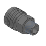 QNSMC, QNSMS - Quick Couplings - No Valve Type - Male Threaded Sockets