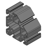 LCF8-8080, LCFW8-8080, LCFX8-8080, LCF8-8840, LCFZ8-8840, LCF8-80120, LCF8-80160 - Economy European standard type Slot width 8mm 8080 8840 80120 80160 Almuminum Frame