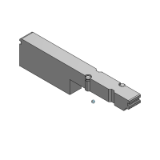 SS0700-10A-3 - Base para montaje en bloque de tipo Plug-in delgada y compacta: Conjunto de placa ciega