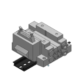 SS5V1-G_16 - Base a cassetta: flat cable compatibile con sistema di cablaggio PC
