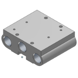 VV5FS2-20 - Electroválvula de 5 vías / Montaje individual / Modelo de base para montaje en bloque / Tipo 20