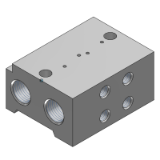 VV4QD1 - Elettrovalvola con otturatore a 4 vie ad azionamento diretto/ Montaggio su base