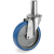SRC/NL - Ruedas de goma "SIGMA ELASTIC", soporte giratorio tipo "NL" con espiga