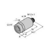 6836608 - Pressure Transmitter, With Voltage Output (3-Wire)